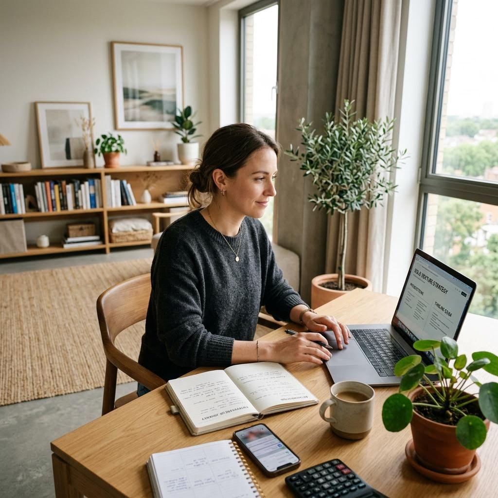 Person transitioning into self-employment