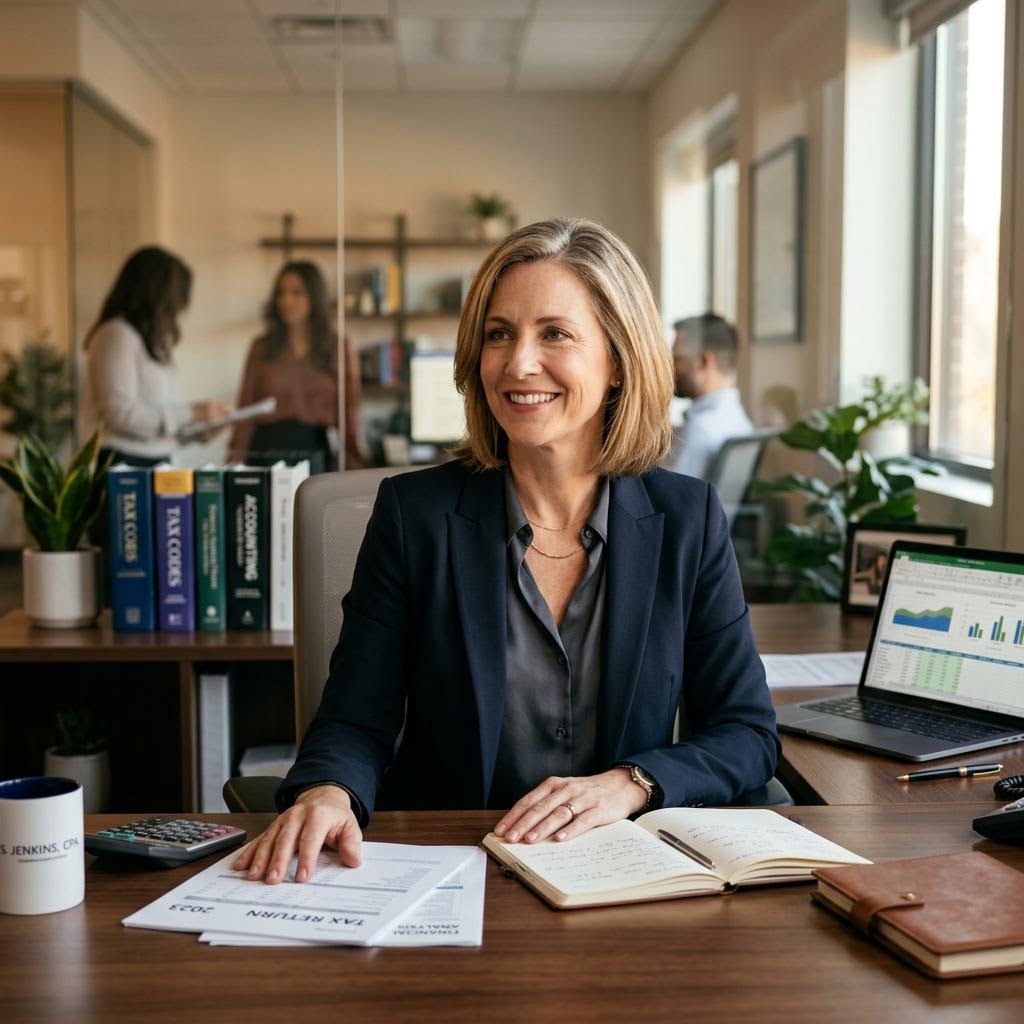 Two professionals meeting in an office.